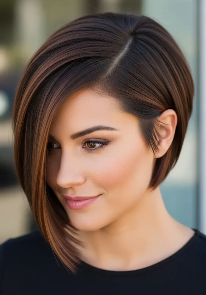 Asymmetrical Short Bob