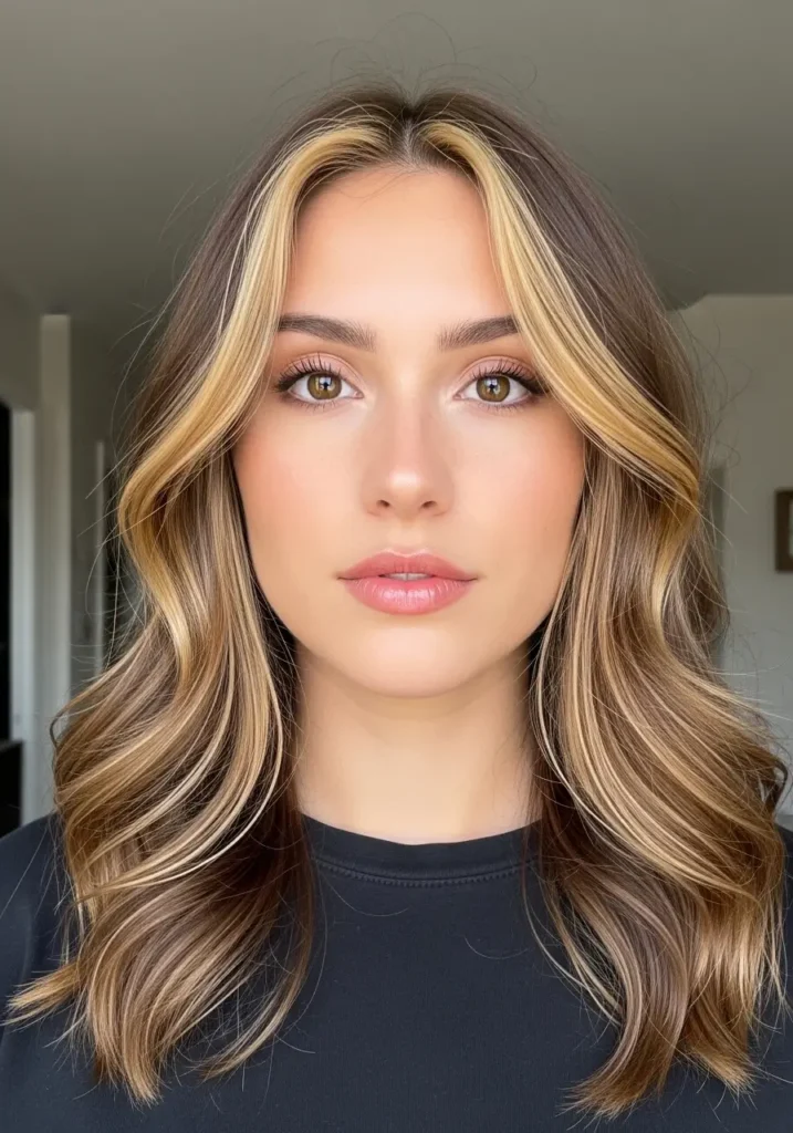 Auburn Calico with Face-Framing Highlights