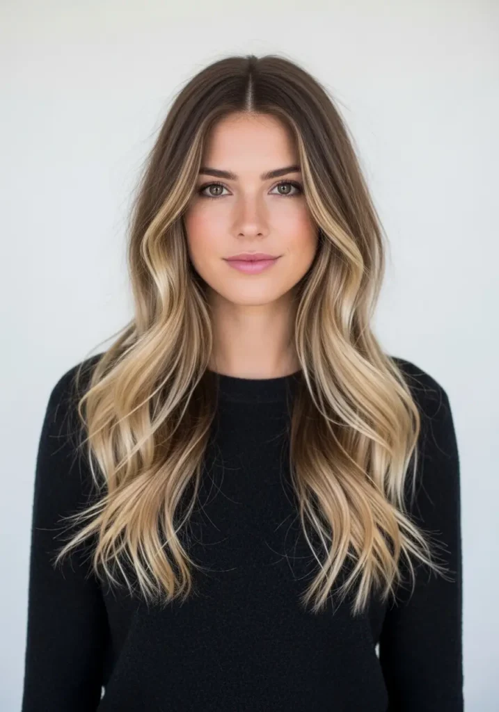 Beachy Waves with Middle Part