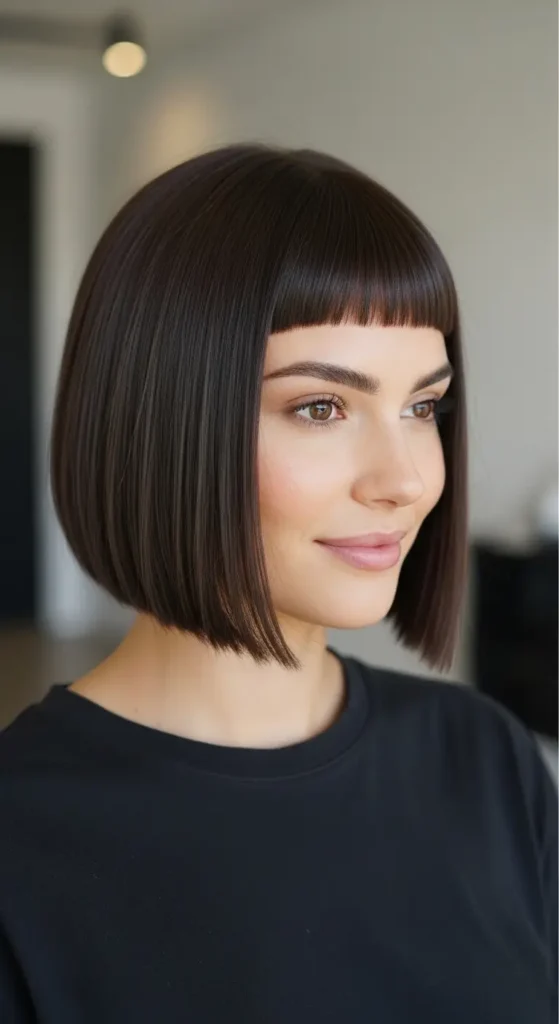 Blunt Bob with Micro Fringe