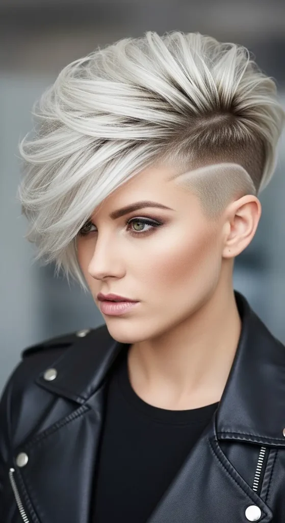 Bold Razor Cut Pixie Undercut