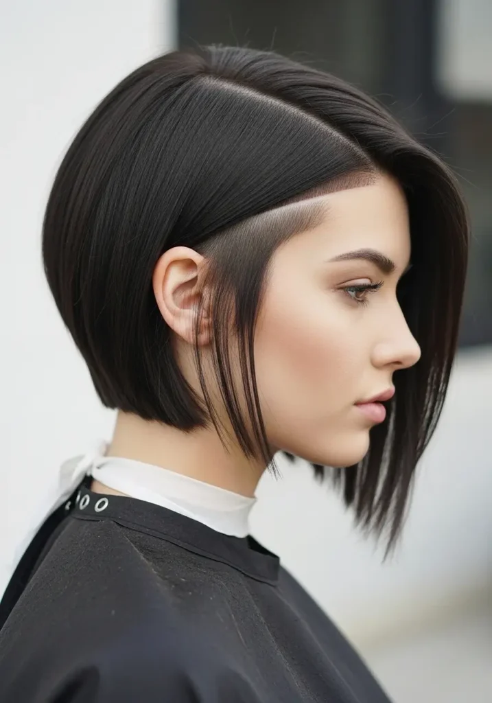Bold Undercut Bob