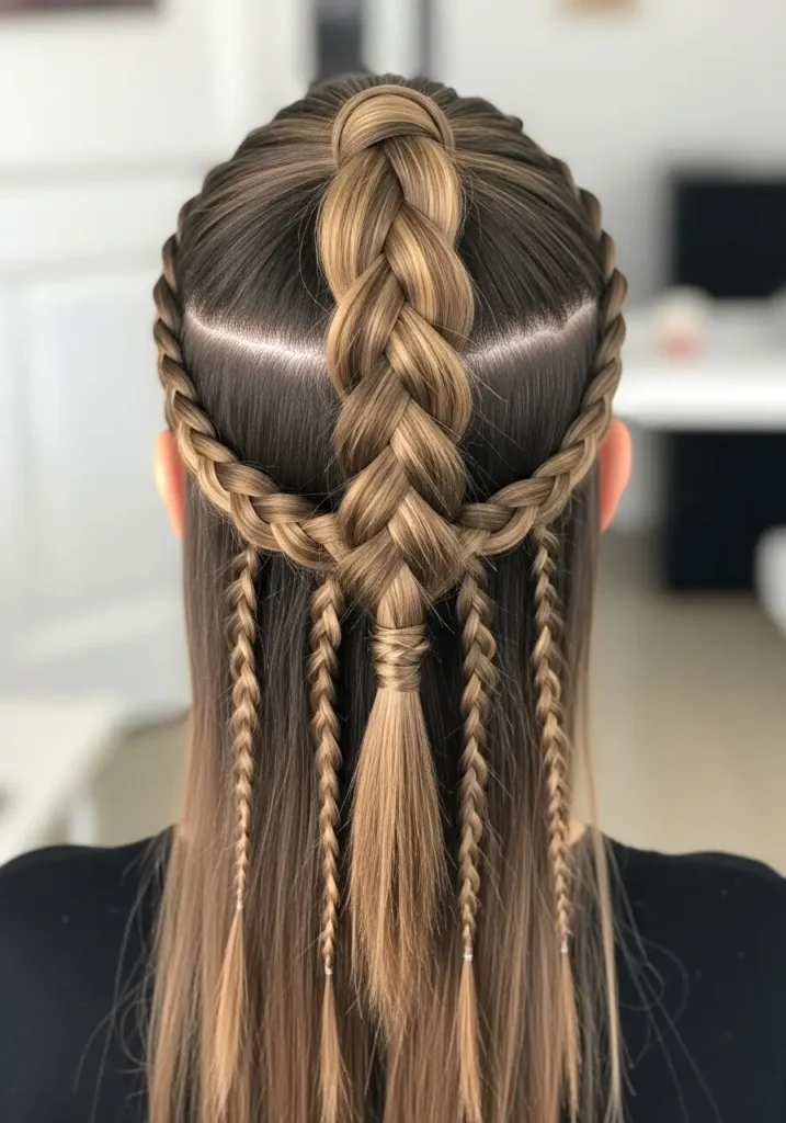 Braided High Ponytail