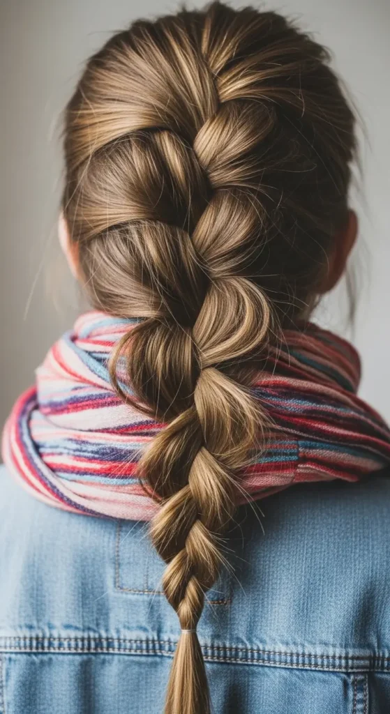 Braided Scarf Blend Style