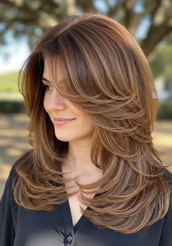 Butterfly Layered Long Hair