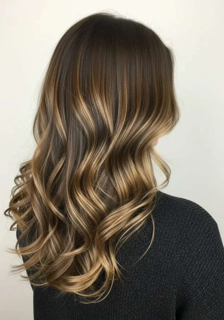 Caramel Ribbon Calico Hair