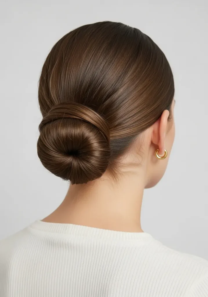 Chic Low Knot with Minimal Style