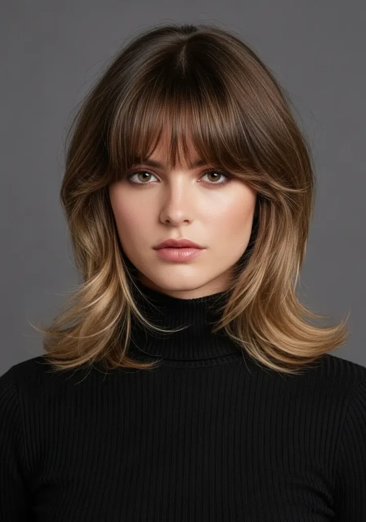 Chin-Length Face Framing Bangs