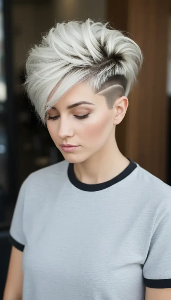 Choppy Volume Pixie Undercut