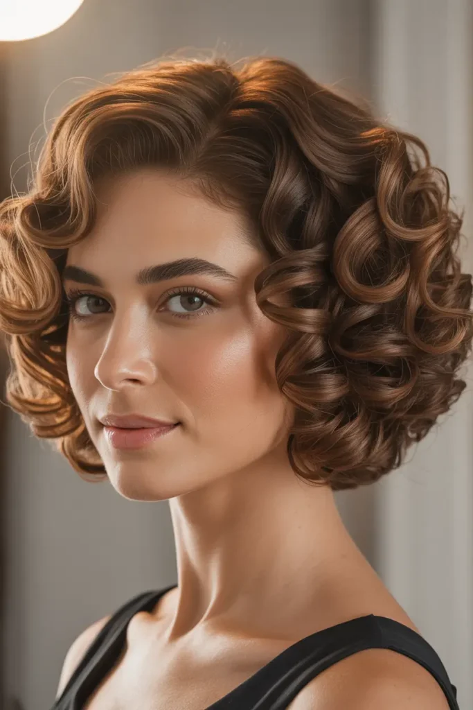 Classic Short Curly Bob
