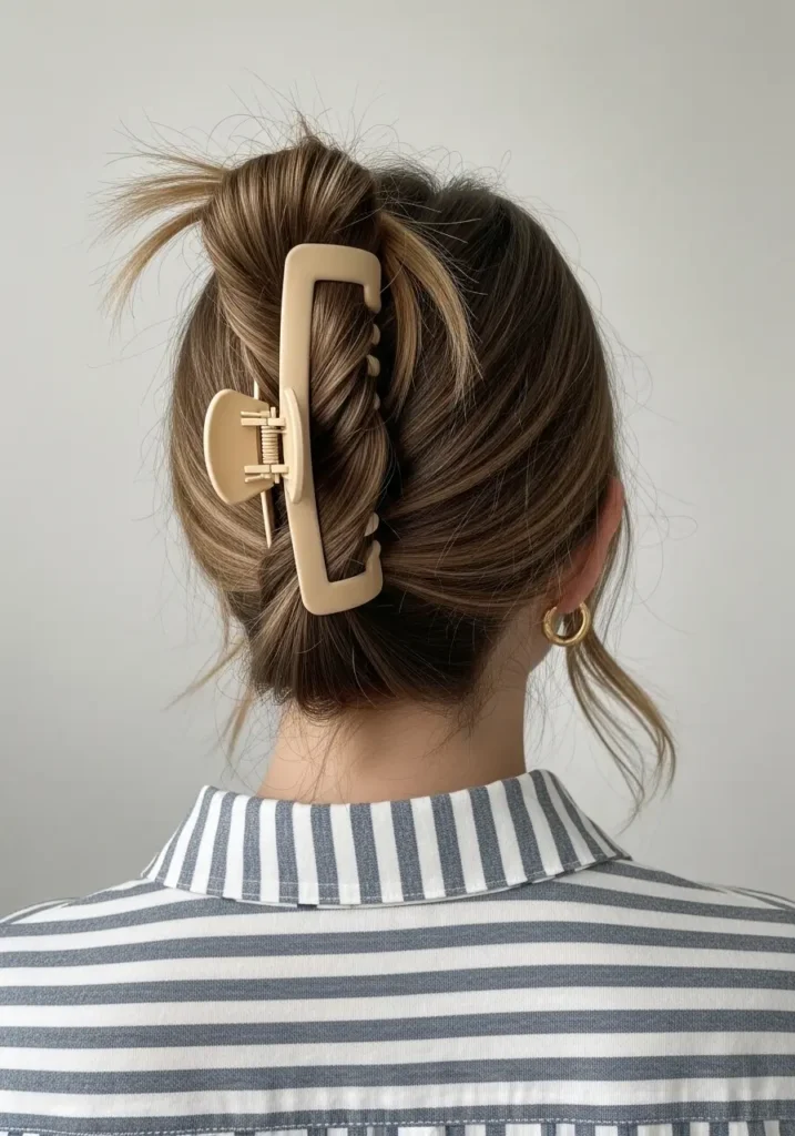 Claw Clip Twist Updo