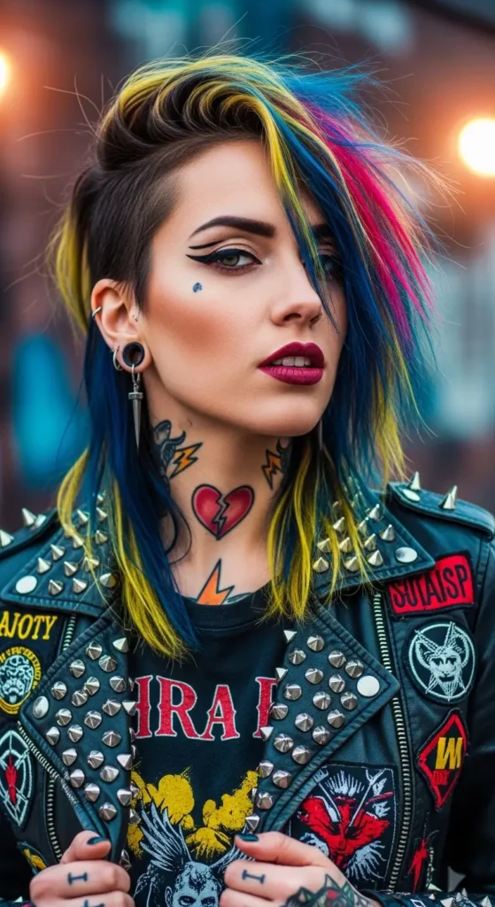 Colored Streak Rebel Style