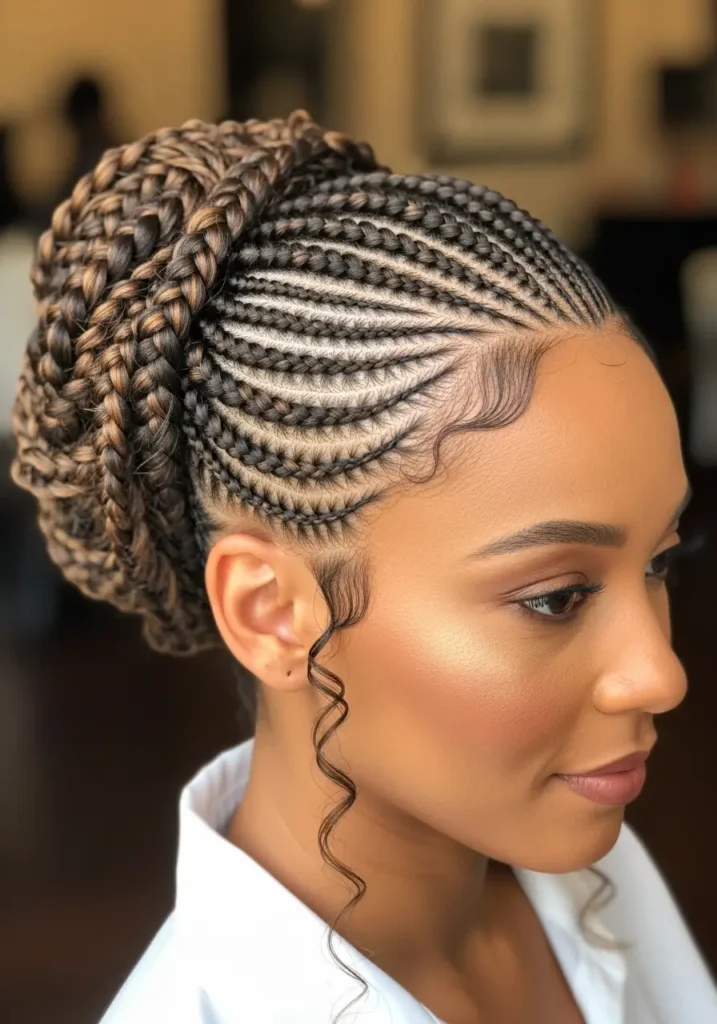 Cornrow-Inspired African Braids
