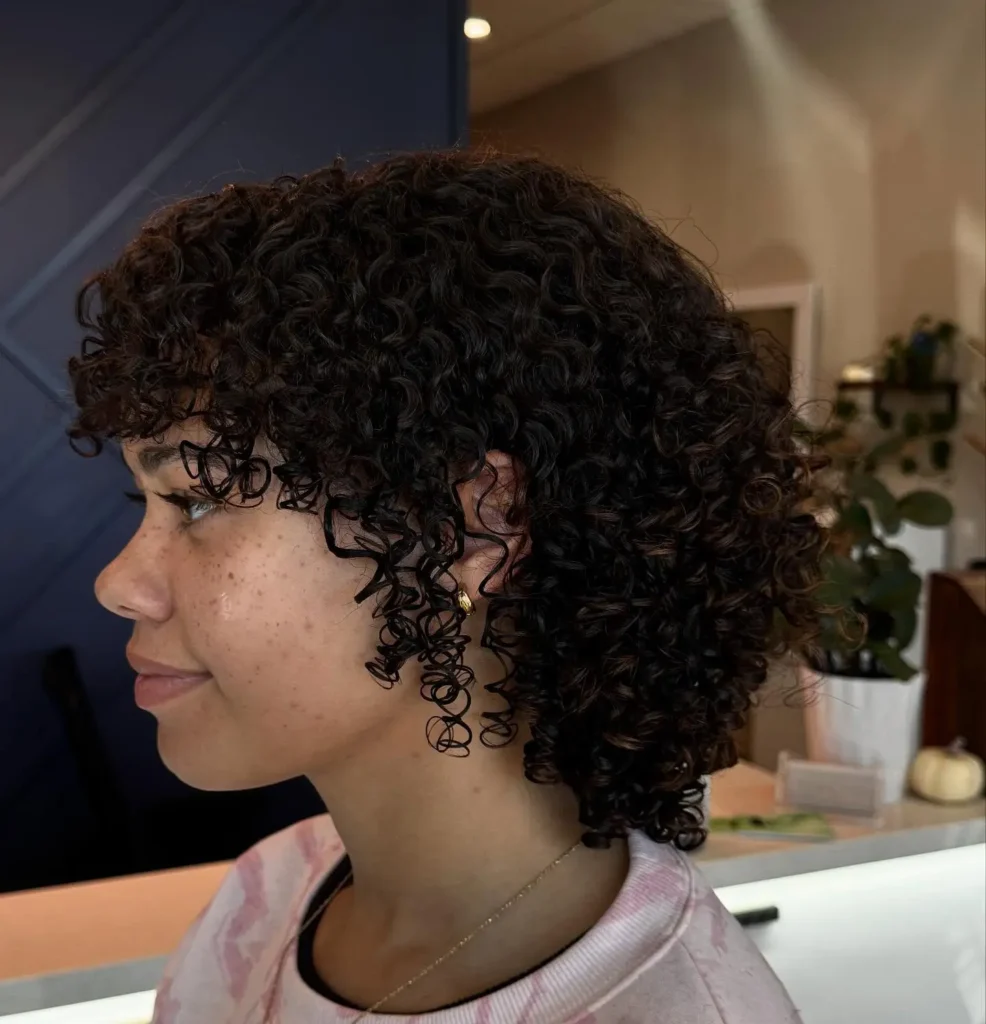 Curly Bob with Soft Layers