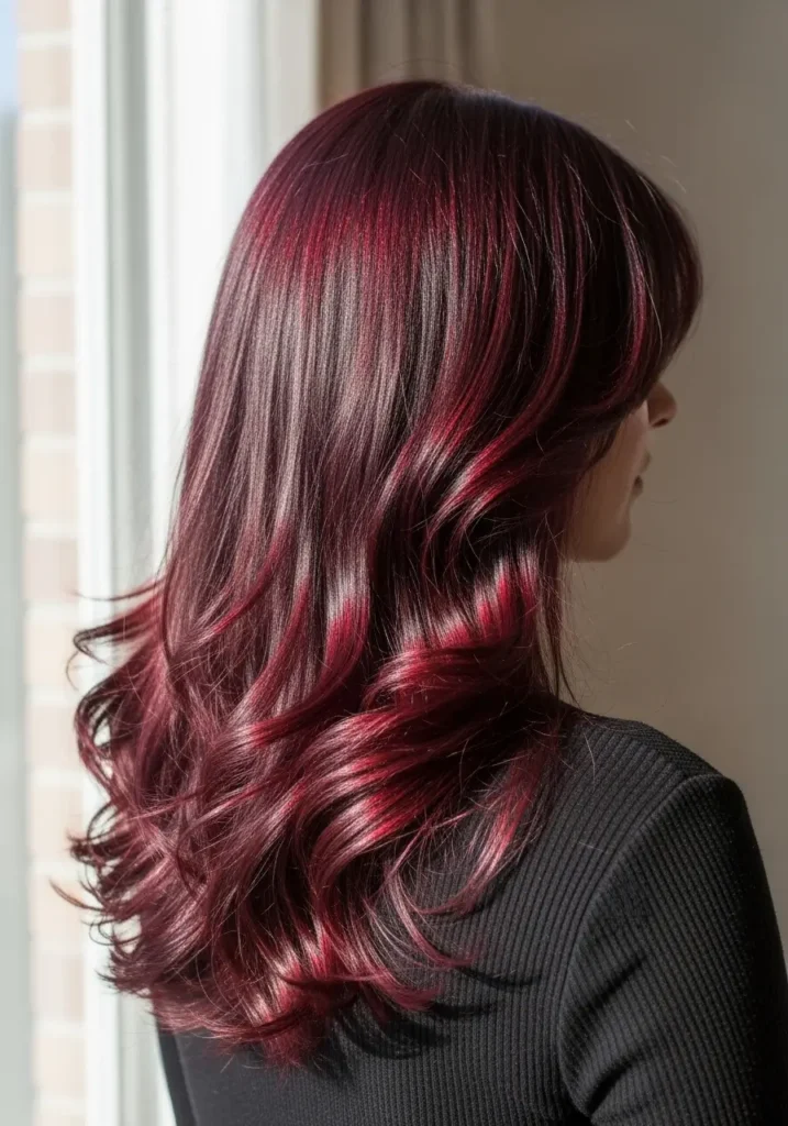 Deep Burgundy Brown With Subtle Drama