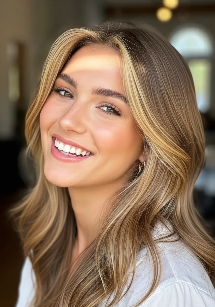 Face Framing Money Pieces With Natural Base