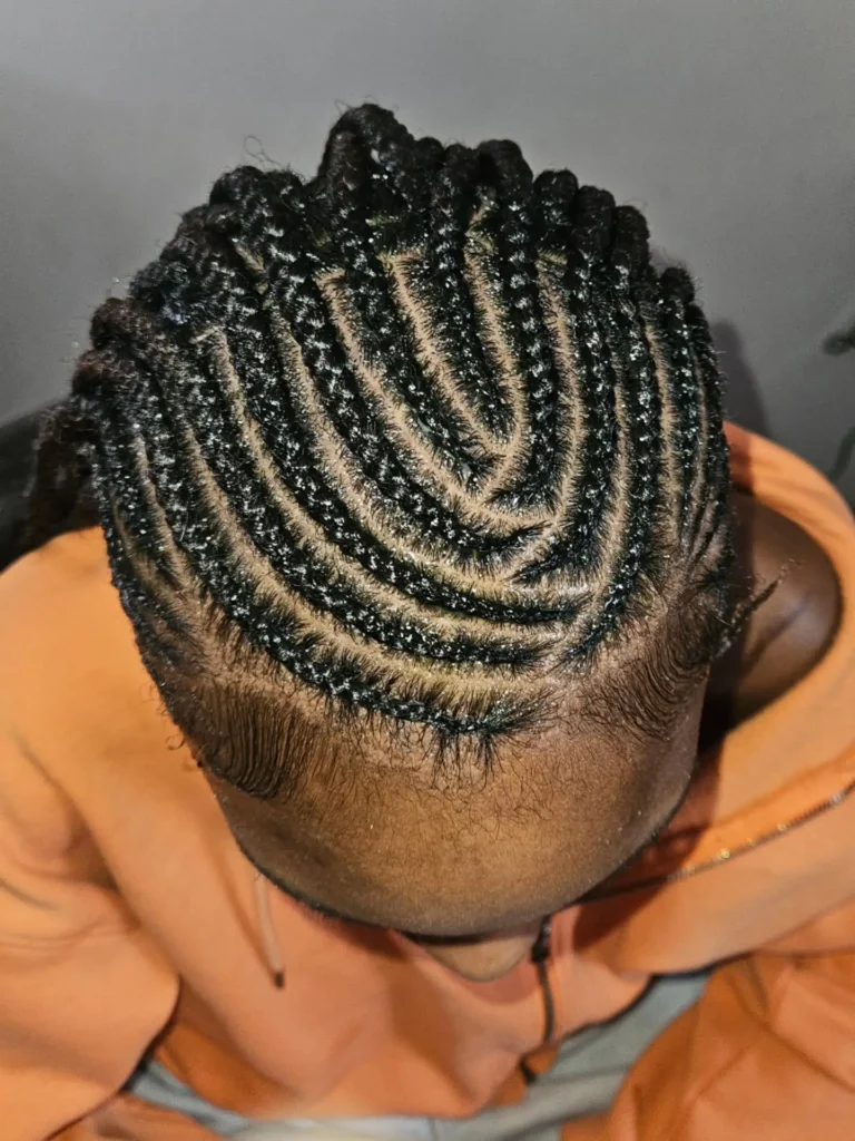 Fulani Braids with Tribal Patterns