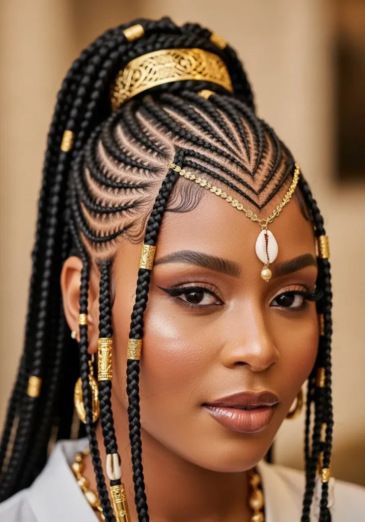 Fulani Inspired Braids