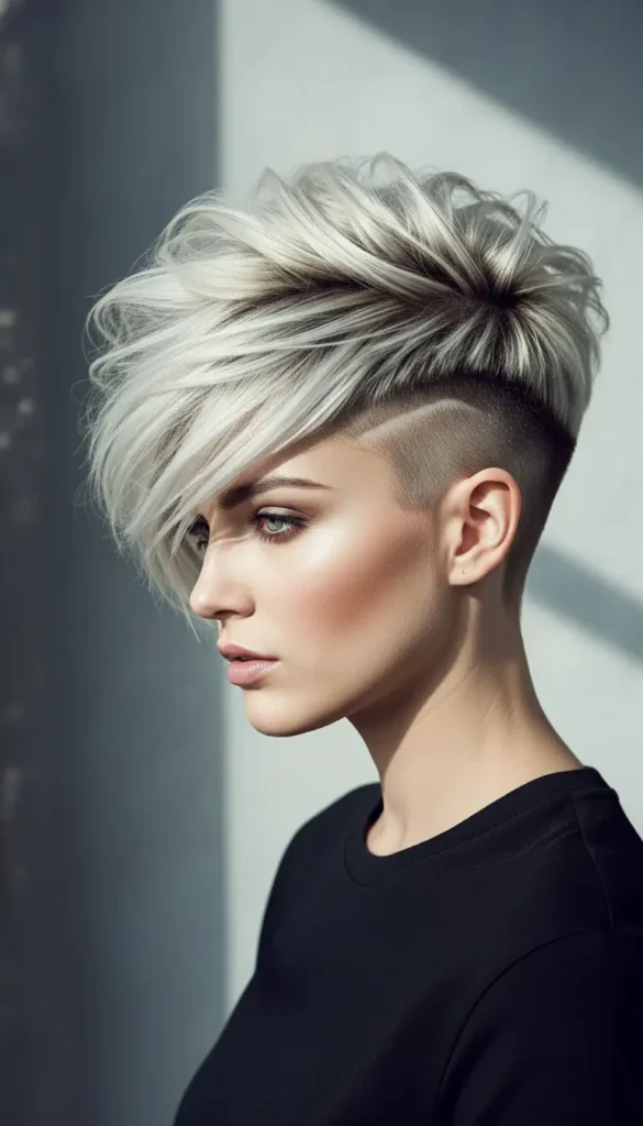 Layered Crown Pixie Undercut