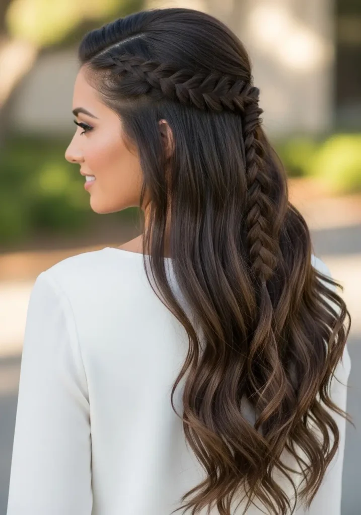 Long Braided Accent Style