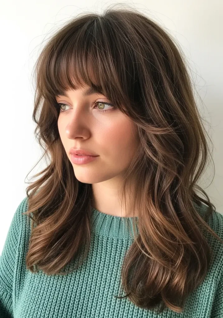Long Hair with Wispy Bangs
