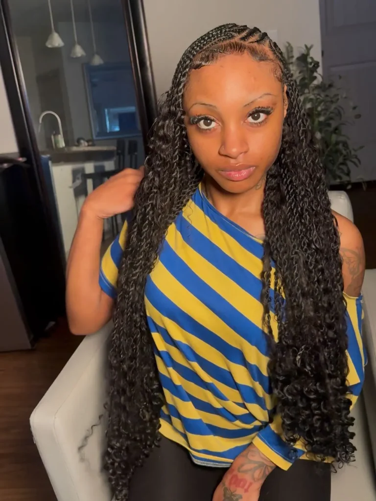 Long Waist Length Fulani Braids