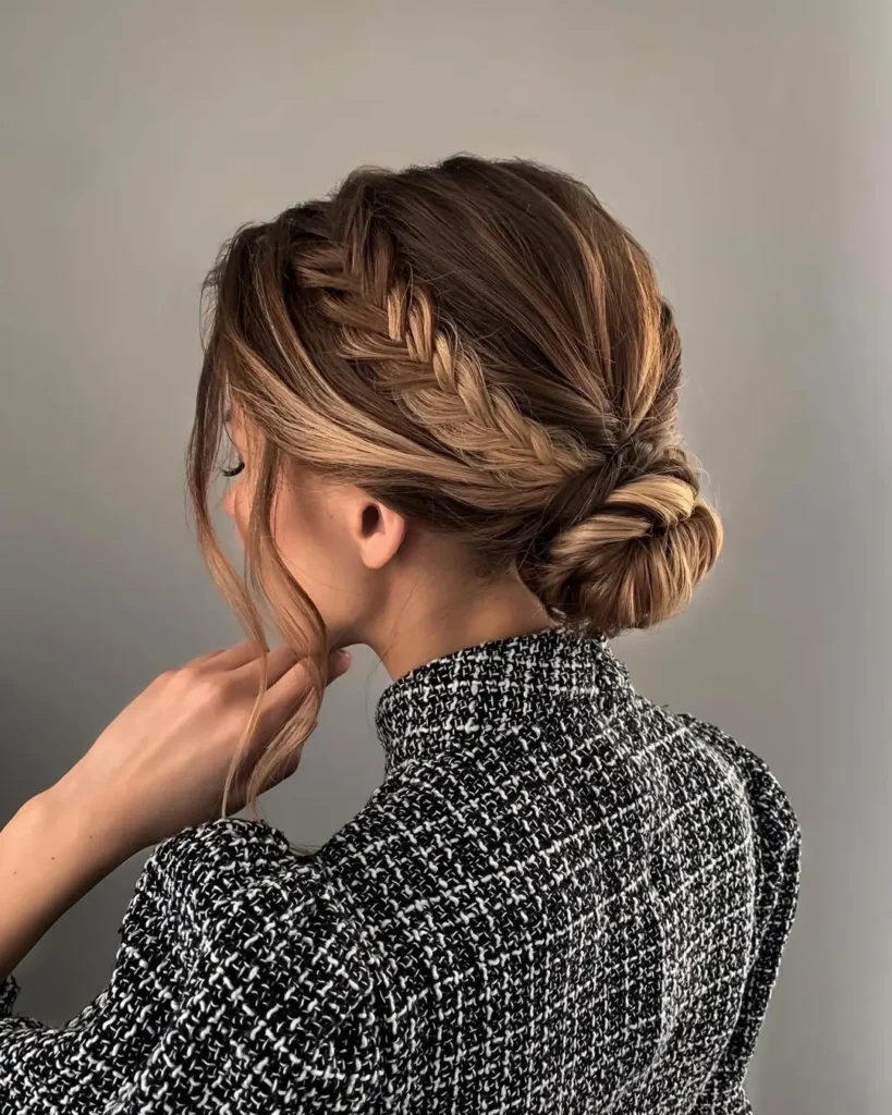 Low Braided Bun