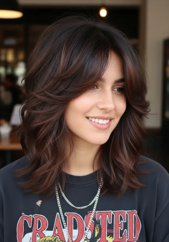 Medium Length Rocker Cut with Soft Layers