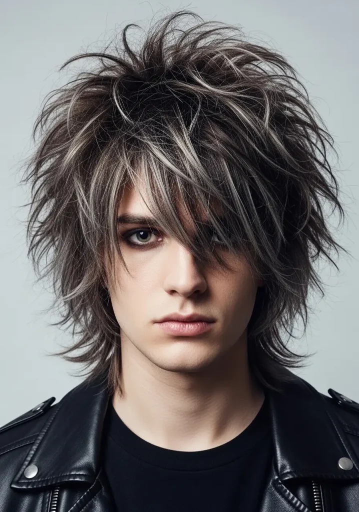 Messy Wolf-Inspired Rocker Hair