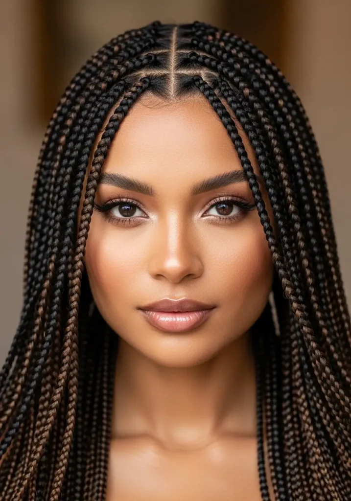 Micro African Braids Elegance