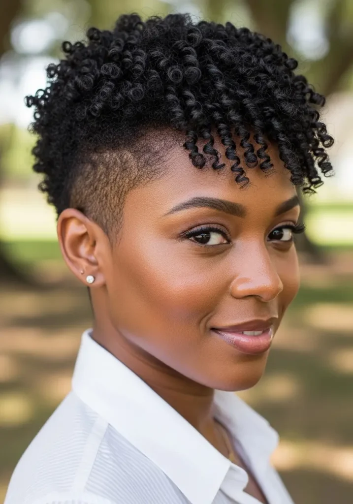 Natural Coily Pixie Cut