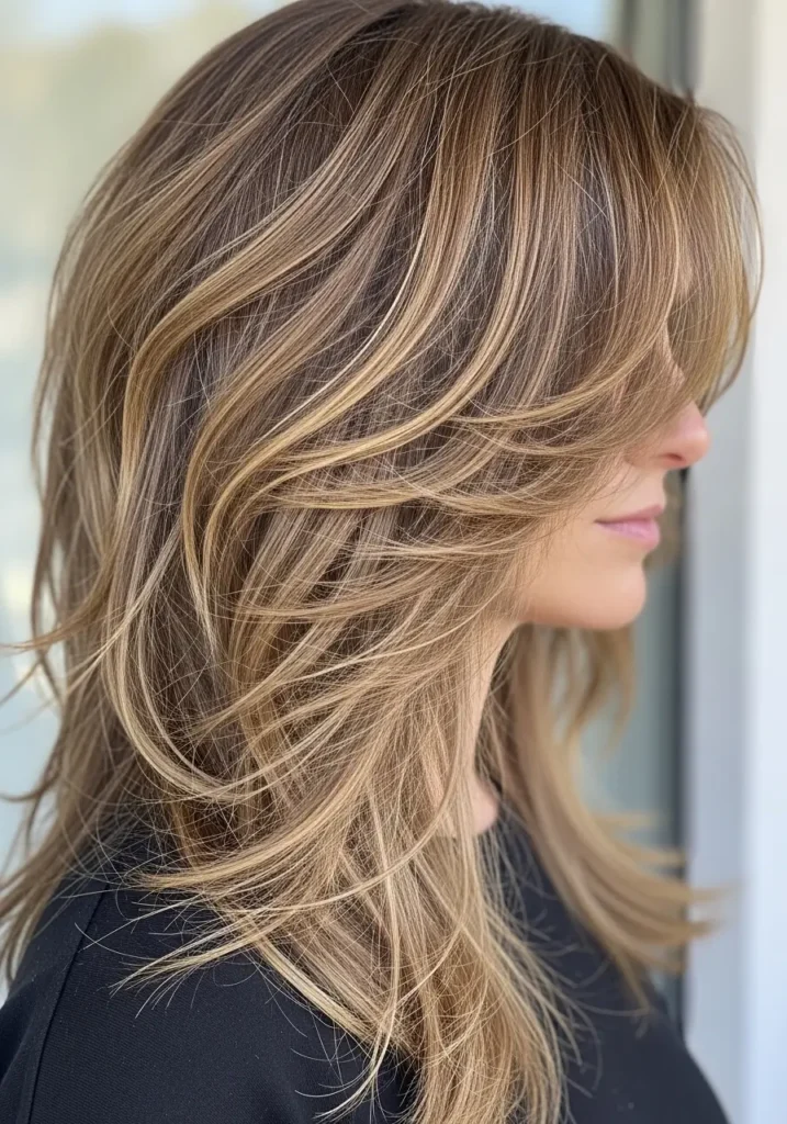 Natural Long Layers with Texture
