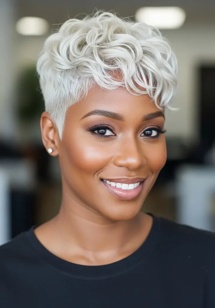 Platinum Blonde Pixie