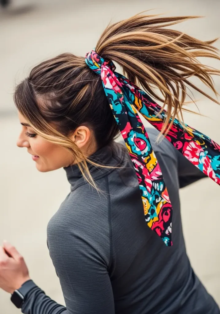 Quick Scarf Ponytail