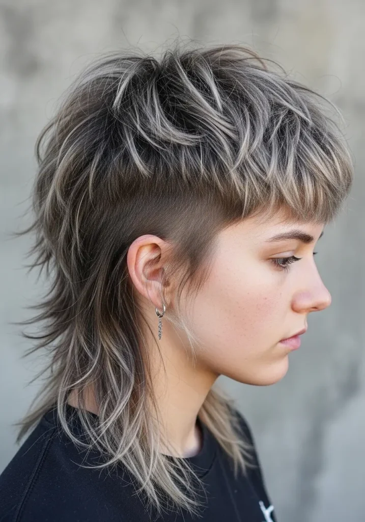 Rocker Mullet with Modern Texture