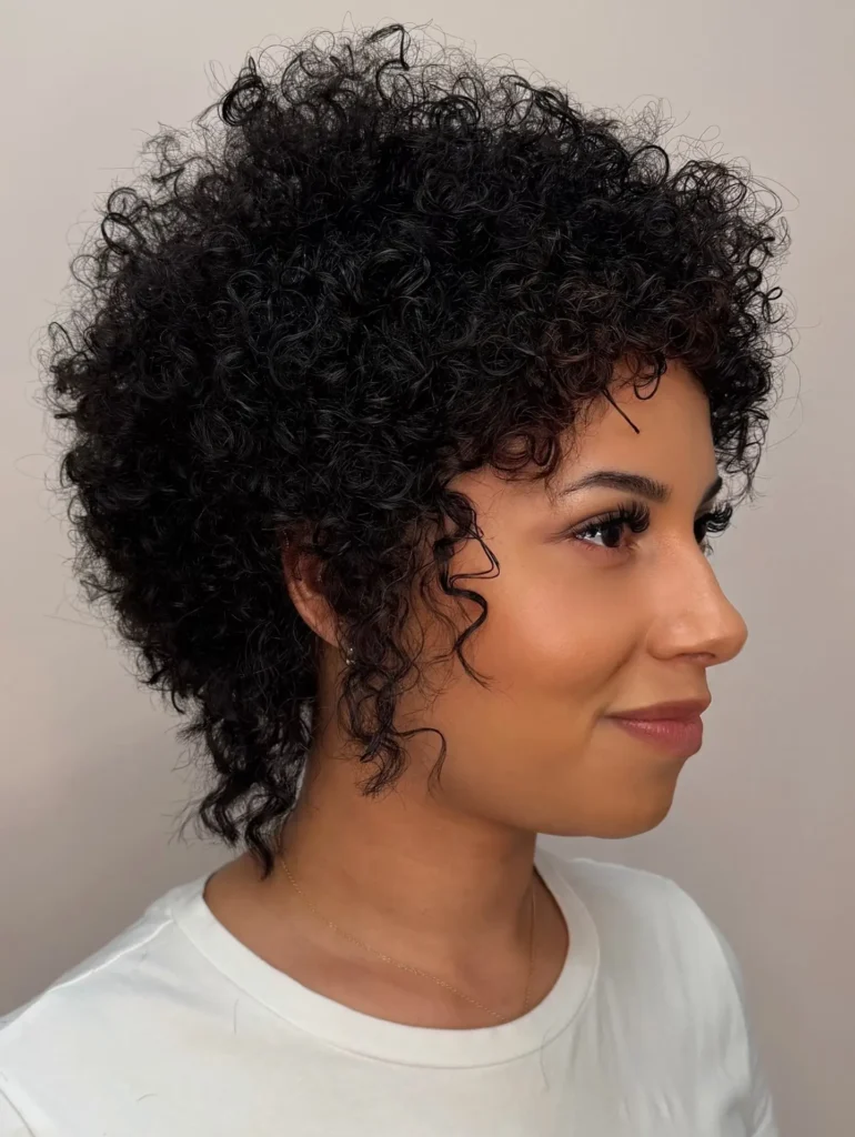 Rounded Curly Crop