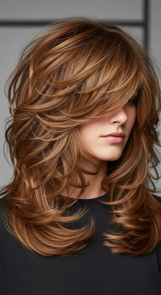 Shaggy Long Layers with Texture