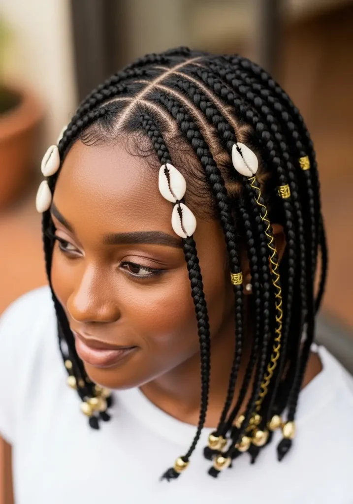 Short Fulani Braids for Chic Comfort