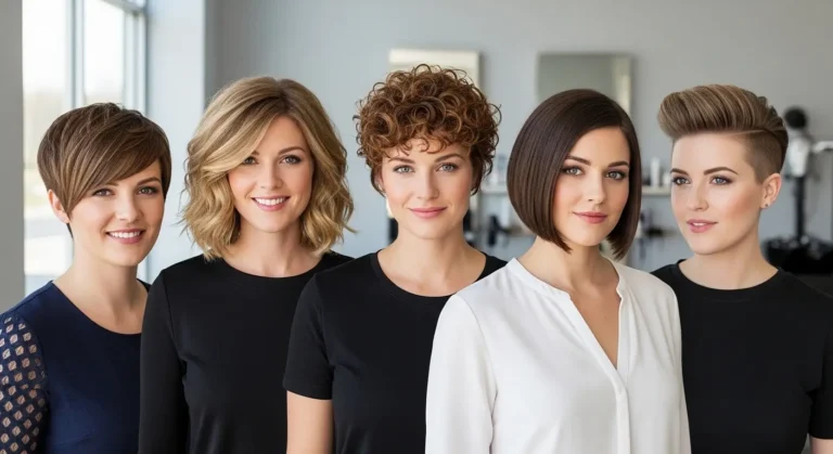 Short Hairstyles for Round Faces