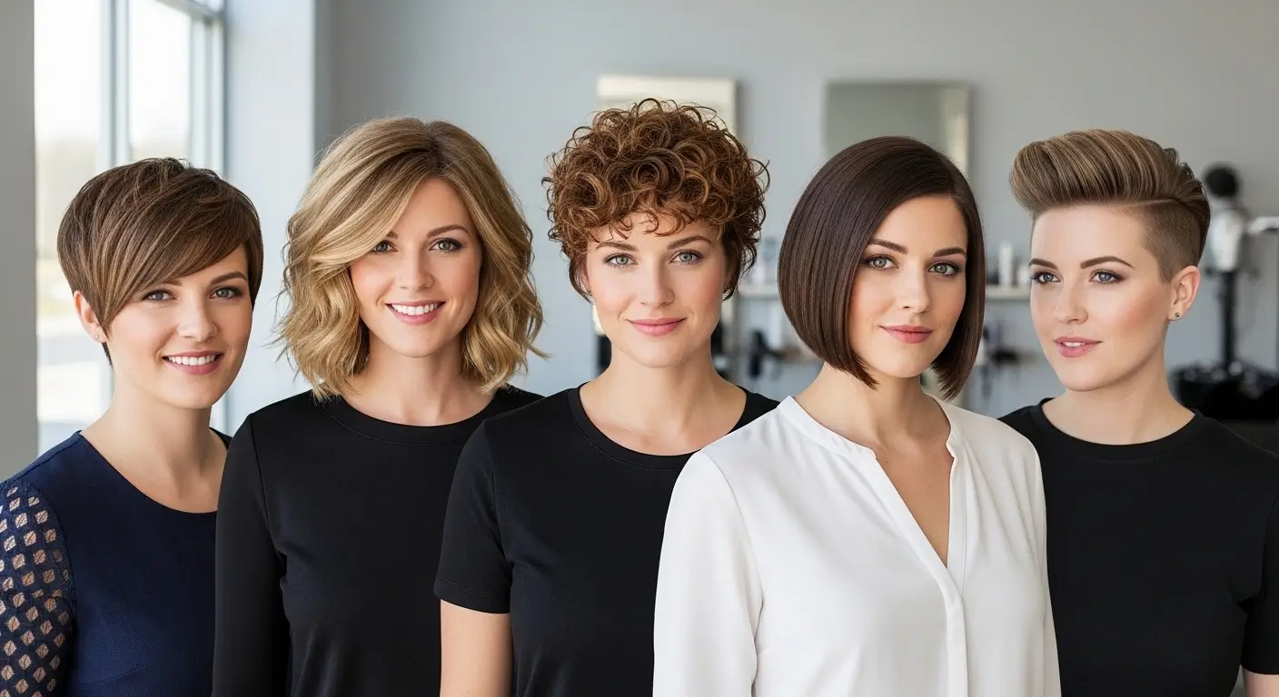 Short Hairstyles for Round Faces