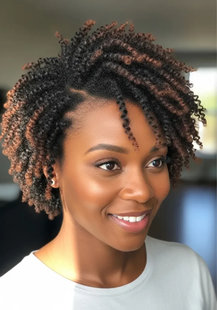 Short Twist Out Style