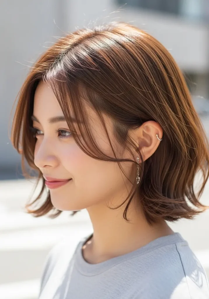 Side-Parted Casual Bob