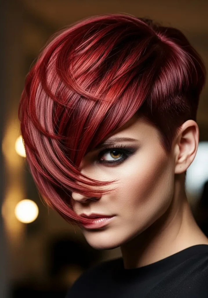 Side Swept Pixie Drama