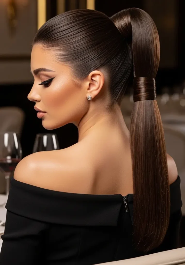 Sleek High Ponytail Glam