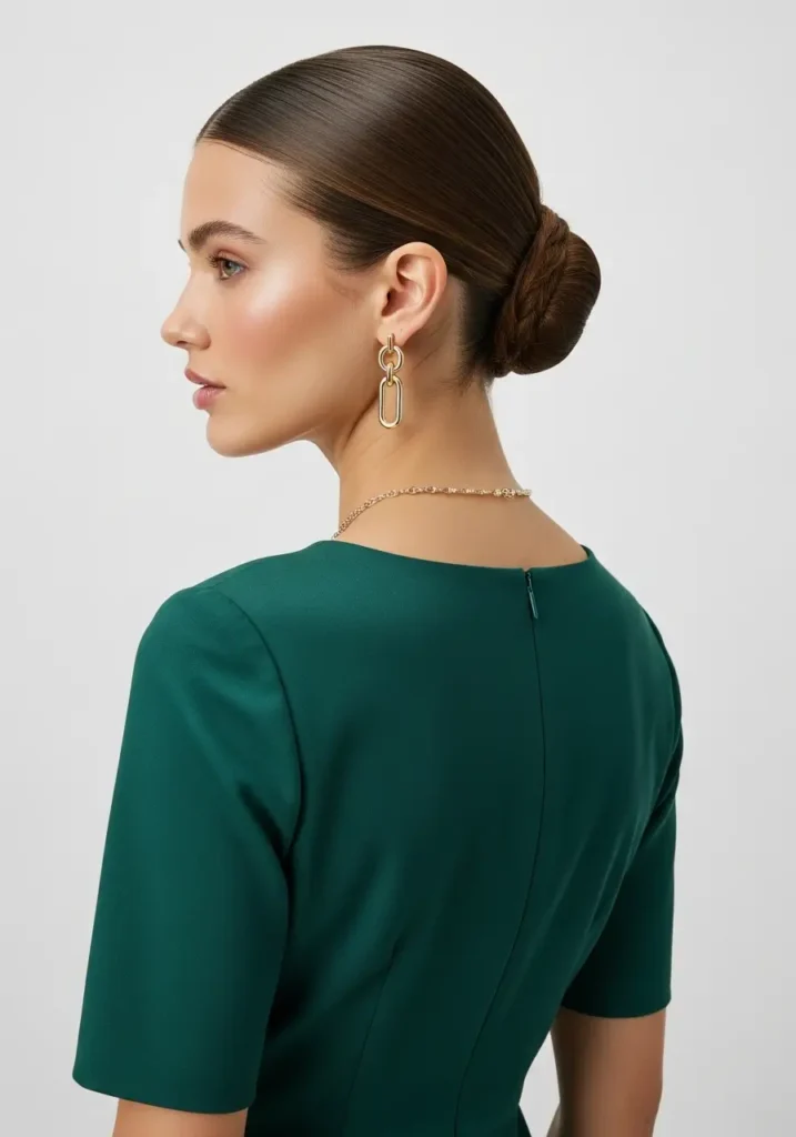 Sleek Low Bun Minimal Style