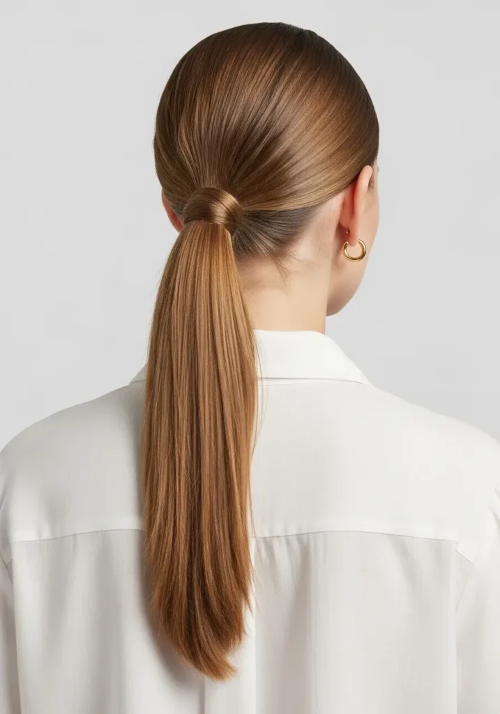 Sleek Low Ponytail