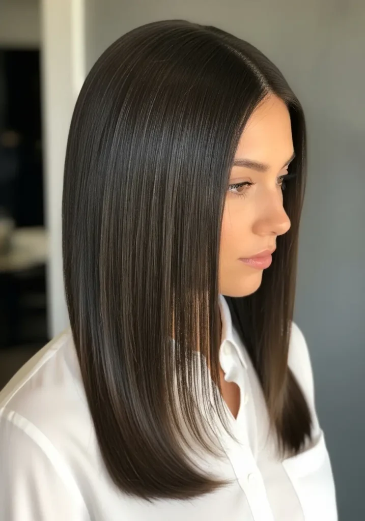 Sleek Straight Down Style