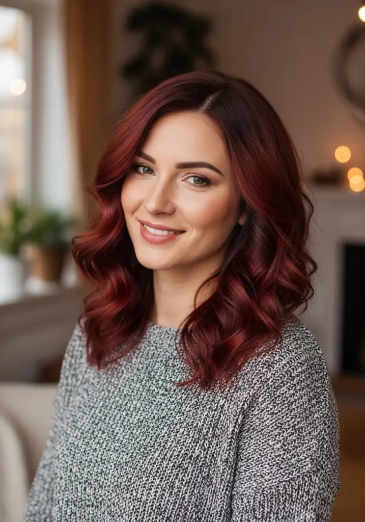 Soft Auburn Brown That Feels Cozy Year-Round