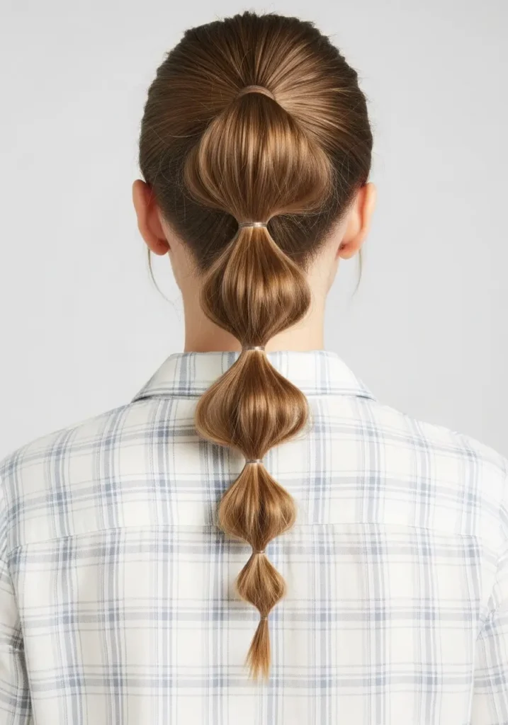 Soft Bubble Ponytail