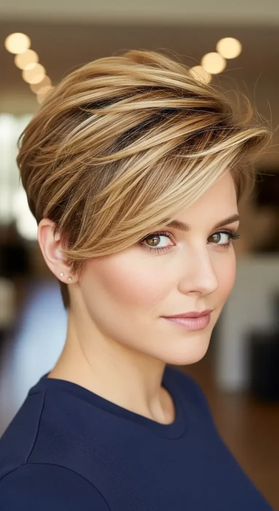 Soft Feminine Pixie Undercut Finish